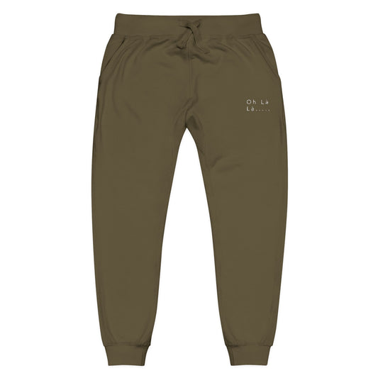 Mom on the Go Embroidered Fleece Joggers