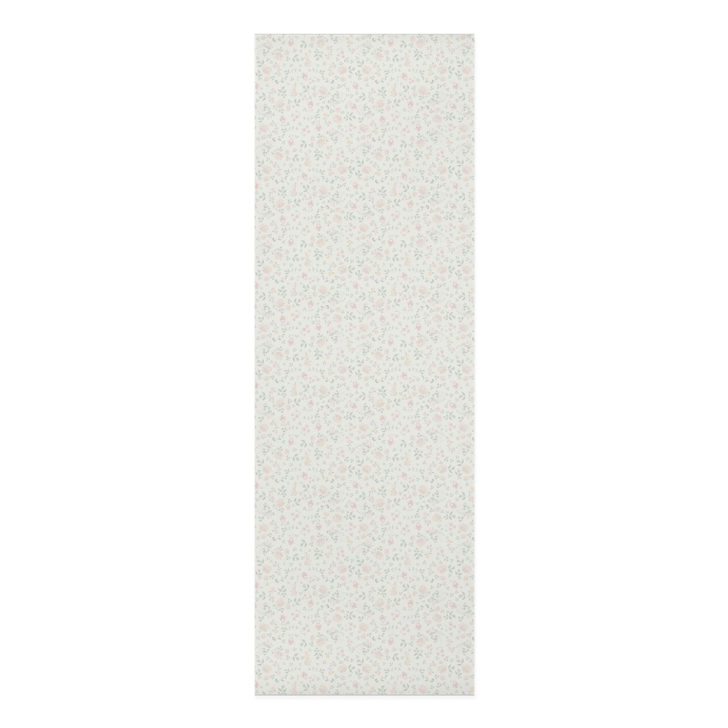 Floral Foam Yoga Mat — Pastel Tiny Blossom Non-Slip Exercise Mat